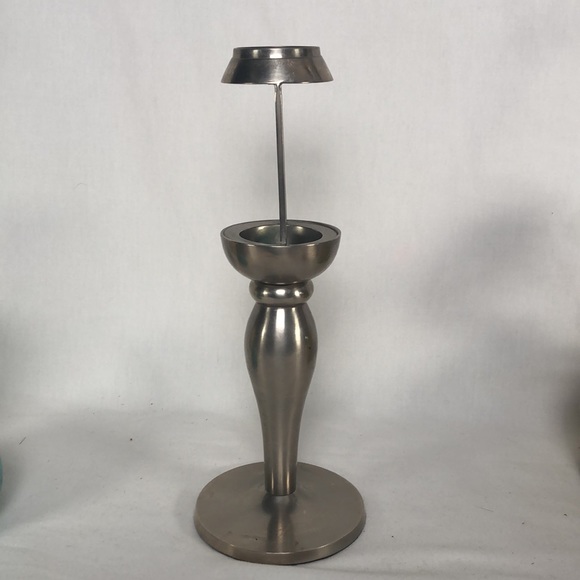 Pottery Barn Accents Pottery Barn Silver Tea Candle Holder Poshmark